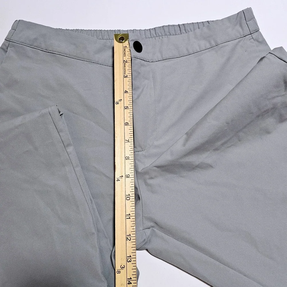 Banana Republic Men Performance Jogger Pants Light Grey Size 34 Tech Stretch New
